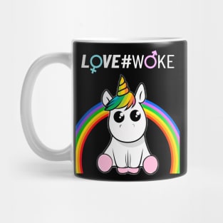 Woke Unicorn White Mug